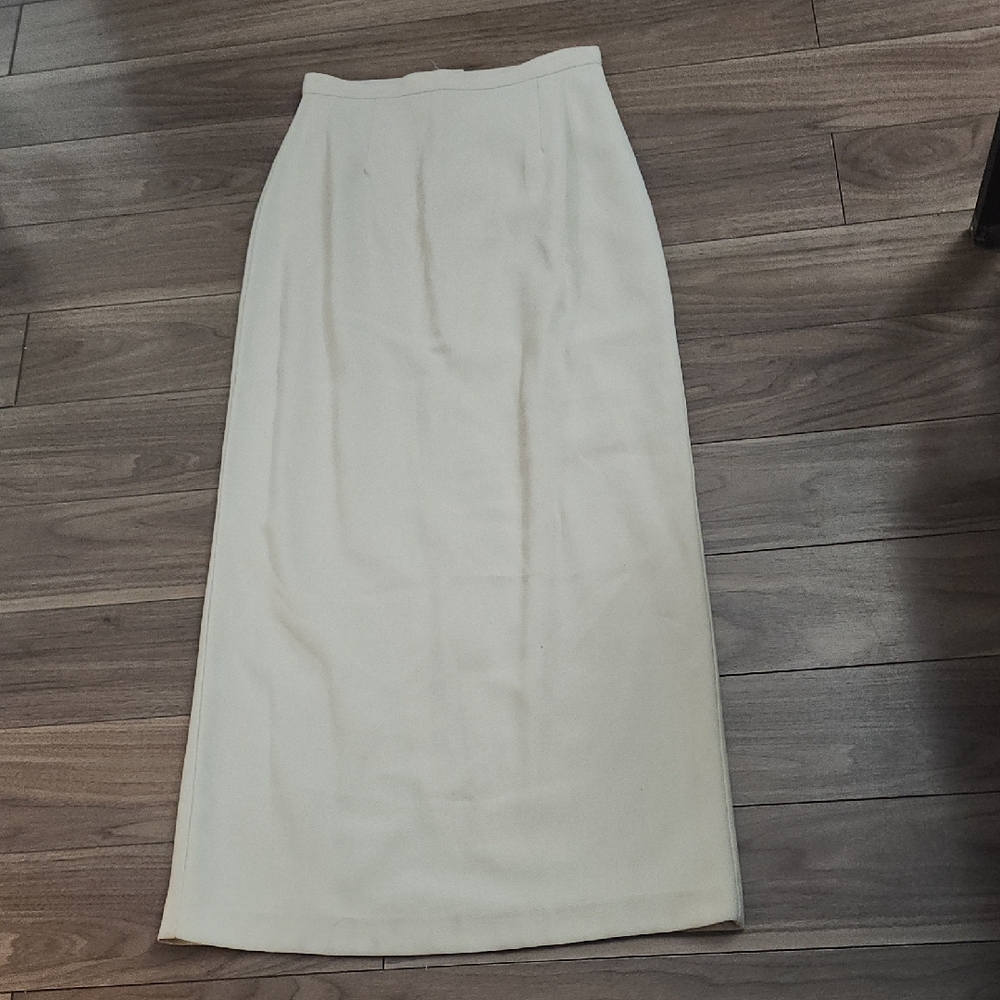 Classic Cream Maxi Skirt